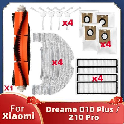 Filtre pour aspirateur brosse pour aspirateur Filtre de brosse pour aspirateur filtre de Robot D10 Plus Automatic Vacuuming Robot Master Side Brosse Filtre Aspirateur Accessoires (1/5)