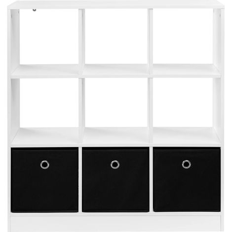 CAIziÉtagère cube spacieuse, bibliothèque, étagère de rangement sur pied, buffet pour salon, étagère de cuisine, étagère de rangement (étagère uniquement) (1/5)
