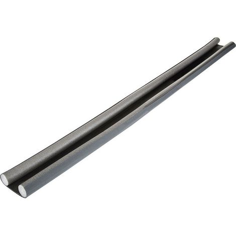 Burlete doble cara para bajo puerta gris 25 mm x 95 cm