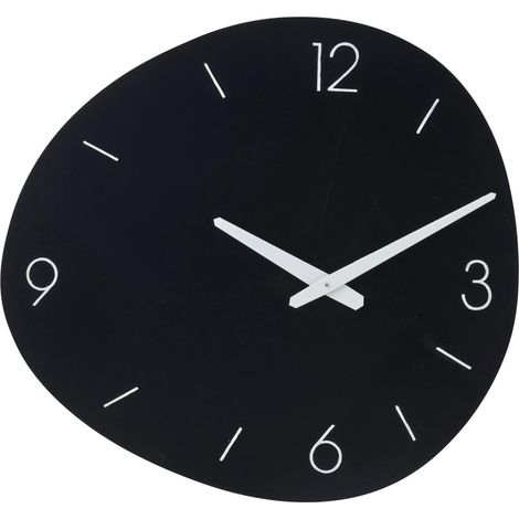 Horloge Murale en Métal "Shore" 40cm Noir (1/2)