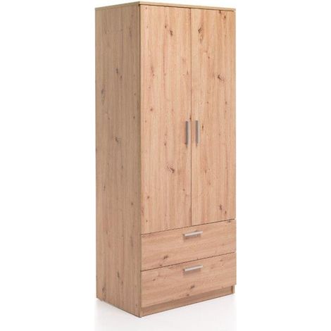 Armadio Chelsea 2 Ante e 2 Cassetti 80 x 53 x 196H cm