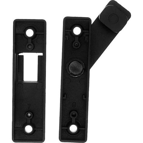 Loquet de sécurité 180° pour porte coulissante - Verrou robuste pour abri, clôture, grange ou placard (1/5)