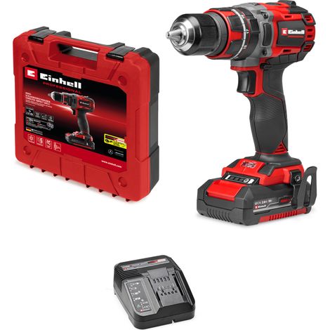 Einhell Professional Perceuse Visseuse à percussion sans fil TP-CD 18/60 Li-i BL PXC (18V, Brushless, Couple 60 Nm) Livré avec Batterie 2,0Ah et Chargeur (1/5)