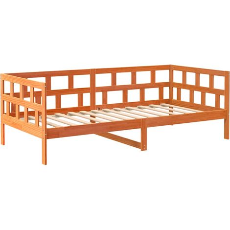 Maison Exclusive - Tagesbett ohne Matratze Wachsbraun 90x200 cm M