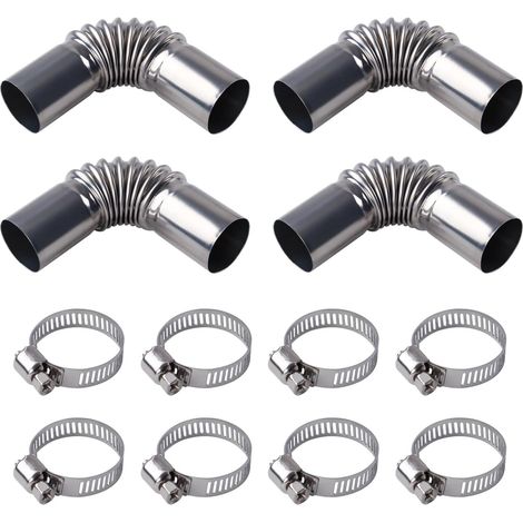 Tuyau Echappement 25mm Inoxydable Tuyau D'éChappement 4pcs (1/5)