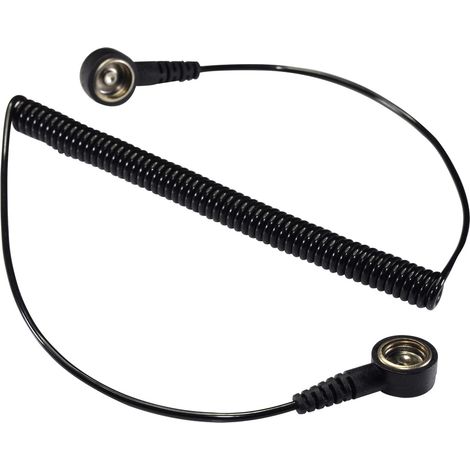 TRU COMPONENTS SpKL-10-183-KK ESD-Erdungskabel 1.83 m Druckknopf 10 mm