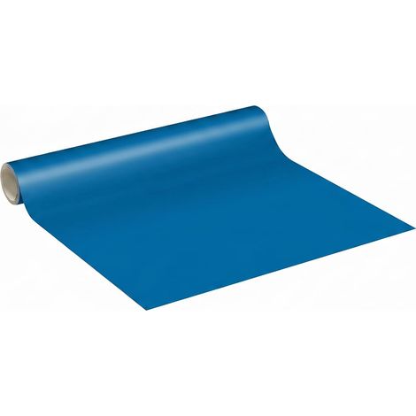 Sticker Vinyle Imperméable Cuisine Armoire Porte - Adhesif pour Meuble, Autocollant pour Meuble - Sticker Mural H60cm x L2m - Bleu Marine (1/5)