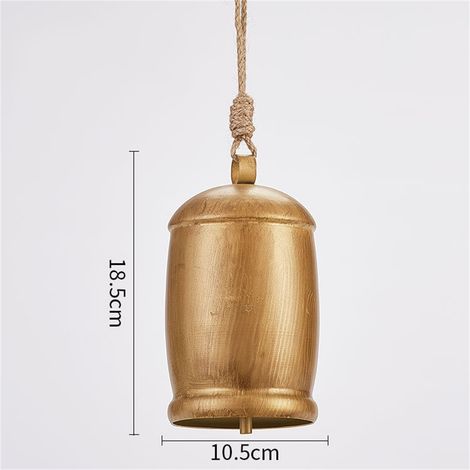 Cloche De Vache - En Fer - Style Rustique - Pour Décoration Intérieure Extérieure - Noël Porte Cheminée Mur - 15 cm - 1 Pièce (1/5)