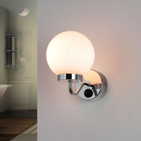 Rabalux Togo weiße Badezimmer-Wandleuchte E14 IP44 (1/5)
