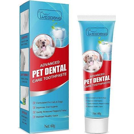 Dentifrice pour animaux (chat et chien) 60 g. haleine fraîche. déodorant. anti-tartre. (1/5)