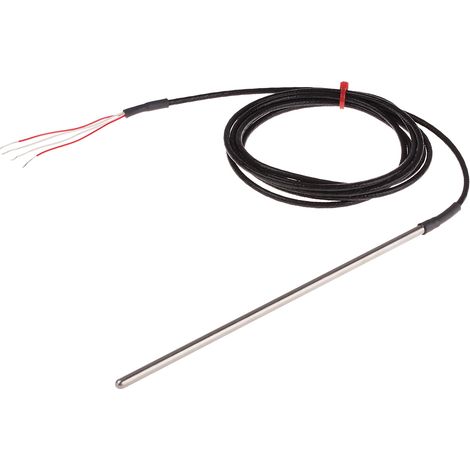 Capteur RTD PT100 RS PRO, Ø 4.5mm, L.200mm + 2m, +250°C max, Câble ( Prix pour 1 )