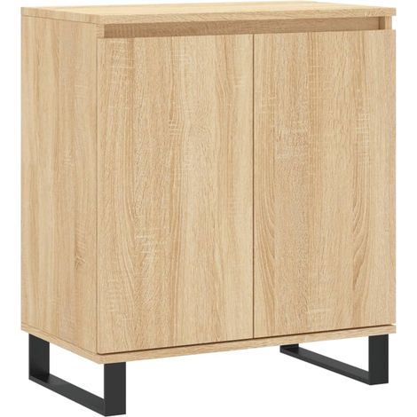 Credenza cassettiera mobile contenitore organizer cucina soggiorno salotto sonoma 60 x 35 x 70 cm legno ingegnerizzato marrone 020031609
