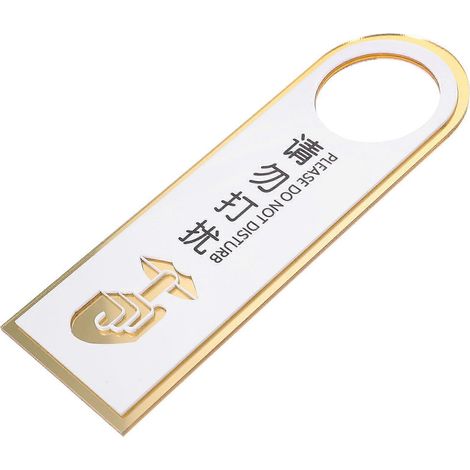Panneau rectangulaire à suspendre à la porte pour salle de réunion ou bureau (1 pièce) - Durable et pratique (1/5)
