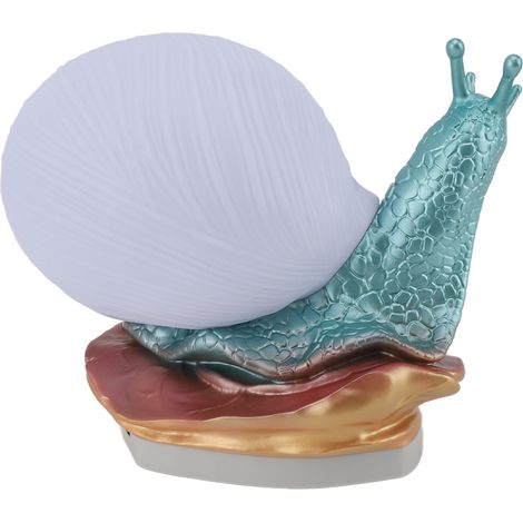 Lampe escargot décorative USB réglable lumineuse changeant de couleur, veilleuse mignonne de table pour chevet bureau (1/5)