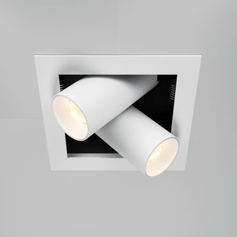 Maytoni Magnum Faretto da incasso doppio bianco 3000K 1250lm (1/2)