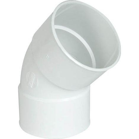 Coude Femelle Femelle 45° Ø100 blanc