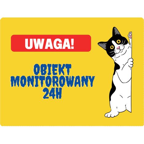 Schild „Überwachtes Objekt“ – 20 x 28 cm