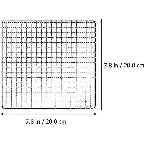 Grille barbecue en acier inoxydable, maille fine pour grillades, grille de cuisson pratique, filet anti-chute, 1 pièce, pour rôtisserie et cuisson extérieure (1/3)