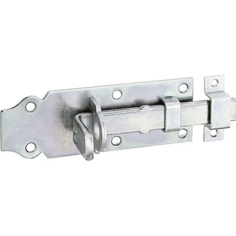 GAH Alberts Schlossriegel gerade L 100mm Stahl, goldgelb, galv.verz.