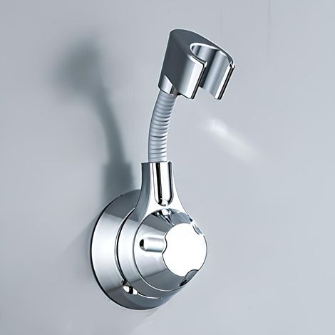 1 support de douche universel réglable - argent cristal