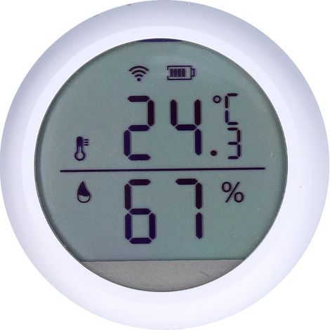 Moniteur de qualité de l'air numérique intelligent, testeur de température et d'humidité, mini détecteur de qualité de l'air mural (1/5)