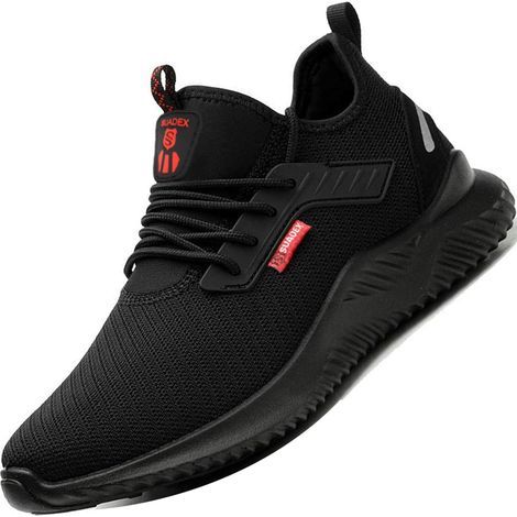 Sicherheitsschuhe für Herren und Damen, leicht, Sicherheits-Sneaker, bequem, rutschfest, atmungsaktiv, Arbeitsschuhe, Größe 42 (1/5)