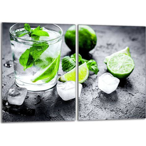 Plaque de protection en verre pour poêle 2x40x52 Lime (1/5)
