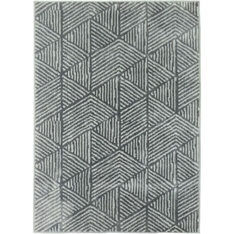 Tapis de salon moderne, lavable, 150 x 80 cm, gris foncé (1/5)