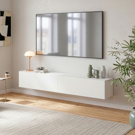 Étagère murale Evaton 180 x 32 x 30 cm blanc mat [en.casa]