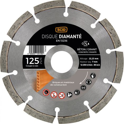 Beton Granit Scheibe 125 22,23