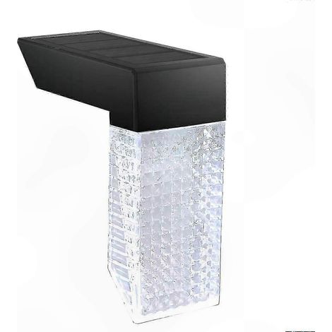 Solarbetriebene Außentreppenbeleuchtung, warmes Licht für Garten und Einfahrt, autarke LED-Wegebeleuchtung, wasserdichte Stufenleuchte für Terrasse und Weg. (1/4)
