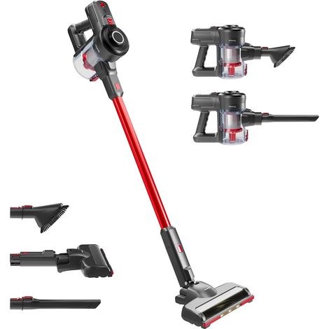 Aspirateur Balai sans Fil 2-en-1 UP600, Léger, Puissant 155W, Brosse LED, 22.2V, Autonomie Jusqu'à 50 Min, Nettoyage Sols, Tapis, Voiture, Poils d'animaux (1/5)