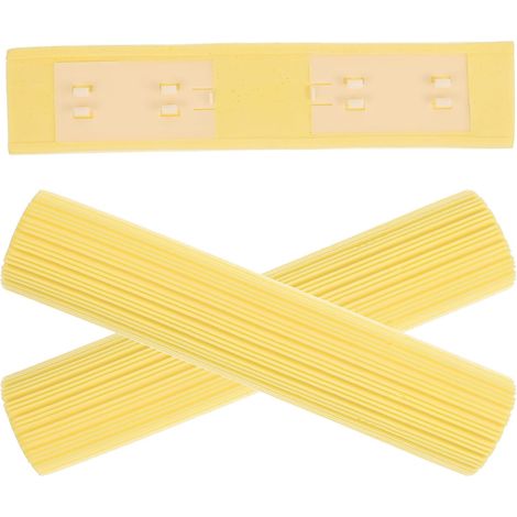 Lot de 3 recharges balai éponge PVA, 29x6x4 cm, jaune, super absorbant, carrelage bois stratifié marbre (1/5)