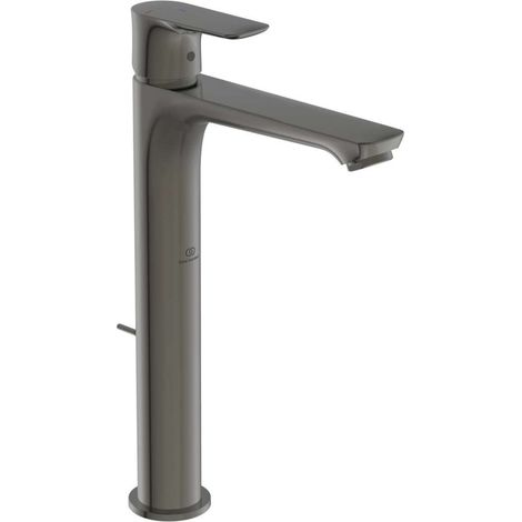 Ideal Standard Connect Air - Miscelatore da lavabo Slim con sistema di scarico, BlueStart, Magnetic Grey A7026A5 (1/4)