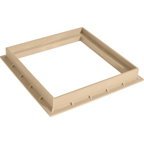 Jardibric – Cadre en polypropylène renforcé 20 x 20 cm – Dimensions intérieures 18,5 x 18,5 cm – Résistant aux intempéries et produits chimiques – Pour drainage