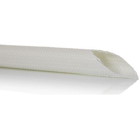 Gaine Tressée 8mm RS PRO, Naturel en Fibre de verre, 5m ( Prix pour sachet de 5 Mètres ) (1/3)