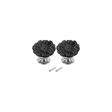 Tiradores redondos de cerámica con diseño floral vintage para cajones, 3,1 cm (1-5/16"), 2 tiradores para cajones de cómoda, manijas para puertas con tornillos para armarios de cocina y baño, color ne