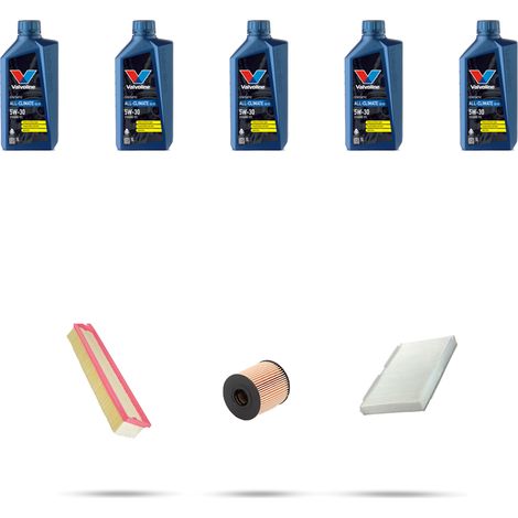 Kit tagliando 3 FILTRI e 5L OLIO compatibile con Peugeot 408 1.6 88kw dal 2012 (1/5)