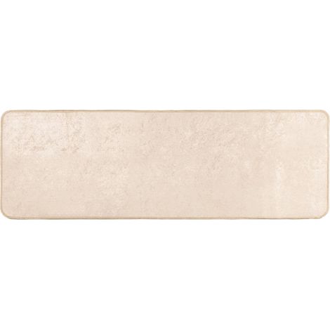 Coureur de Tapis Uni MARSA Crème 50 x 100 cm Polyester et PVC