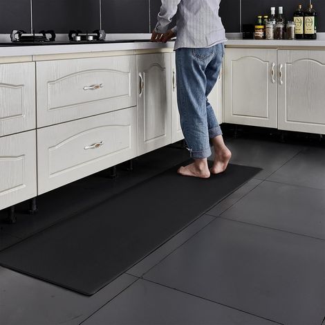Tapis de Cuisine, Tapis de Cuisine en PVC Résistant à La Fatigue, Imperméable, Antidérapant, Lavable Résistant à l'huile Tapis de Cuisine en Cuir pour la Cuisine, La Salle à Manger, Le Salon (1/5)
