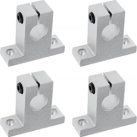 4x SK16 Support d'arbre Linéaire 16mm CNC Unités de Glissière à Billes à Mouvement Linéaire Support de Rail Guide d'arbre pour (1/5)