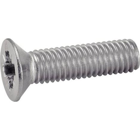 200 Vis à Métaux Tête Fraisée Pozidriv 3 x 8 mm - DIN 965 - ISO7046 - NFE25-119 - UNI 7688 - Inox A4 - D-Work