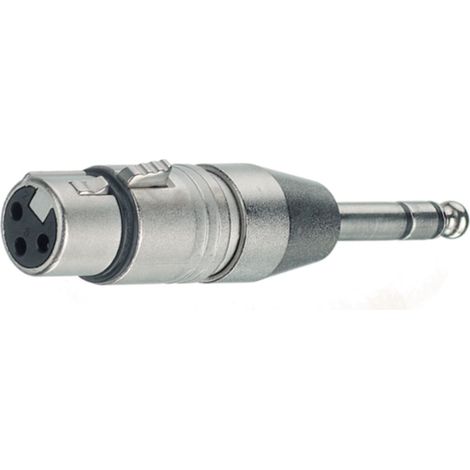 Neutrik NA3FP Adattatore XLR Presa XLR - Spina jack da 6.3 mm Stereo 1 pz. (1/3)
