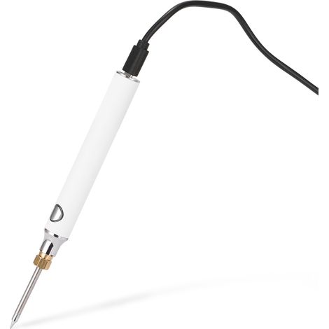 Kit de fer à souder électrique HANDSKIT avec alimentation USB 5V 8W, température réglable, support et fil à souder. (1/5)