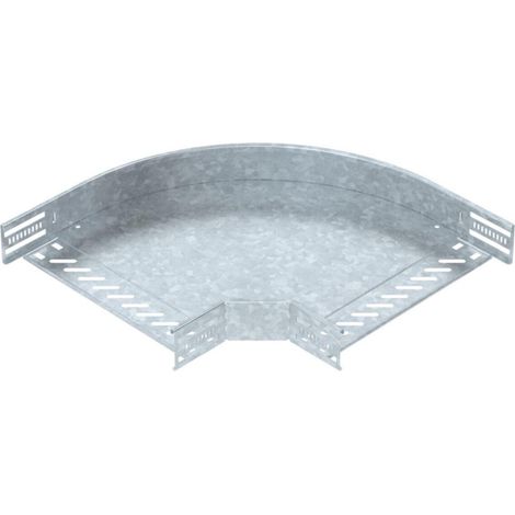 OBO Bettermann Bogen 90° für Kabelrinne, horizontal 60x300 Stahl tauchfeuerverzinkt, 6036596