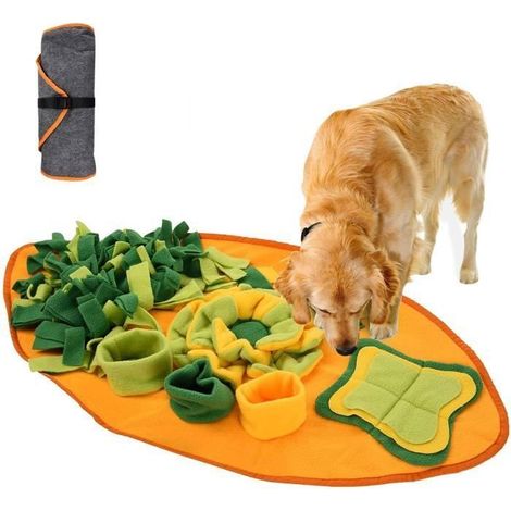 Tapis fouille,Tapis de Fouille Chien, Tapis de Fouille Chiot Lavable, Tapis Snuffle Chien Pliable, Chien Snuffle Mat Confortable (1/3)