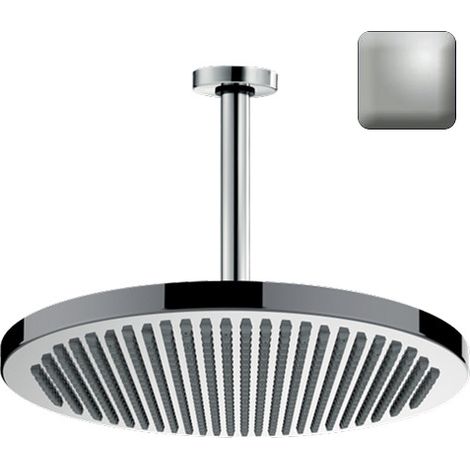 Ensemble pomme de tête douche 280mm nickel satiné Apice - Bossini H31430G094