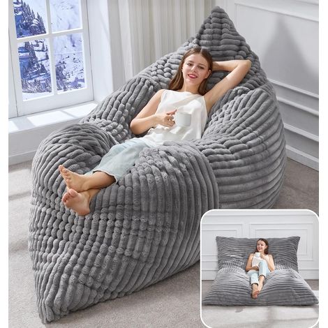 Pouf poire convertible 3 en 1 pour adulte (1/5)