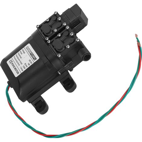 12 V 120 W 8 l Hochdruck-Hochleistungs-Doppelkern-Membranpumpe mit Kupferanschluss (1/5)
