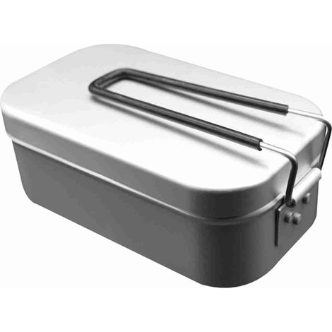 Boîte à déjeuner Portable en alliage d'aluminium, Camping en plein air pique-nique voyage conteneurs de stockage des aliments, poignée résistante à la chaleur, Mini boîte à déjeuner (1/5)